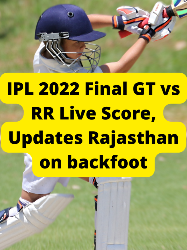IPL 2022 Final GT vs RR Live Score, Updates Rajasthan on backfoot
