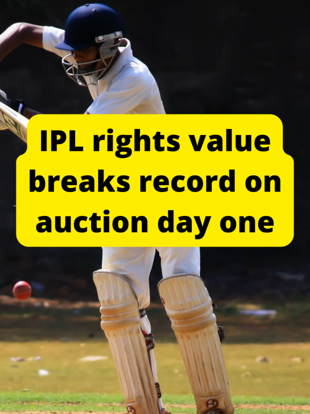 IPL rights value breaks record on auction day one